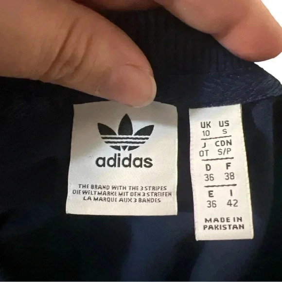 Adidas Originals 3 Stripe Bodycon Stretch Tee Shirt Dress Navy Size Small - Picture 11 of 11